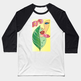 Flower Lady Baseball T-Shirt